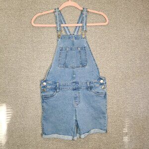Vigoss Jeans Girls Denim Overall Shorts Romper Size XL 16